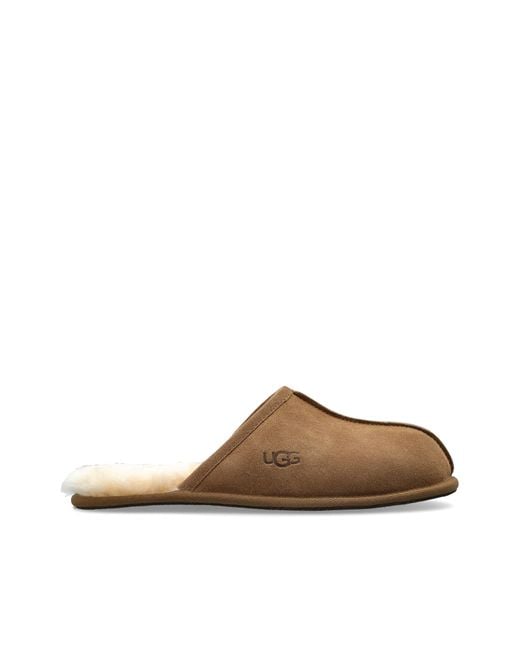 Ugg Brown Suede 'Scuff' Slippers for men