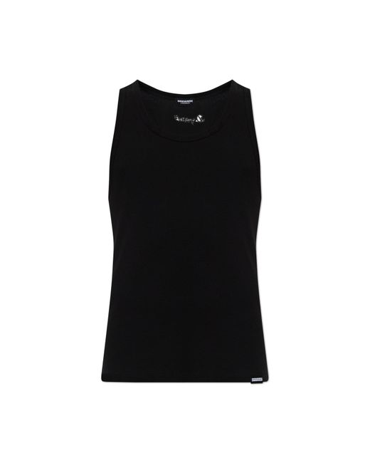 DSquared² Black Lingerie Top for men
