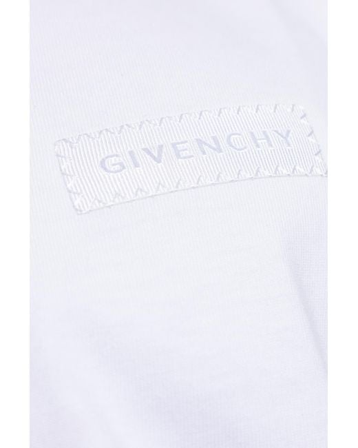 Givenchy Black T-Shirt With Logo Patch for men