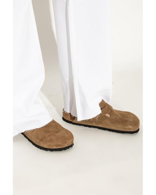 Birkenstock Brown 'Boston' Clogs