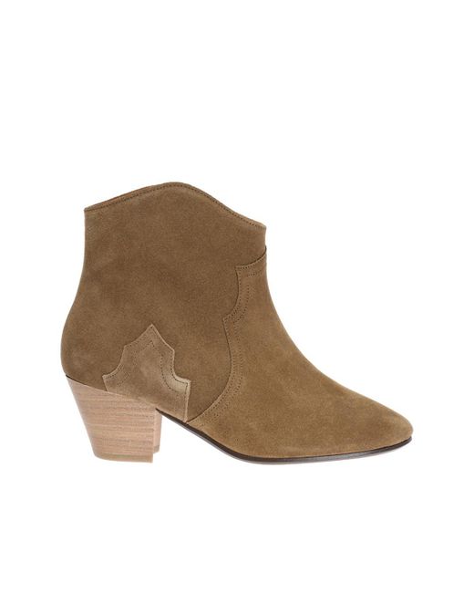 Isabel Marant Brown Dicker Booties