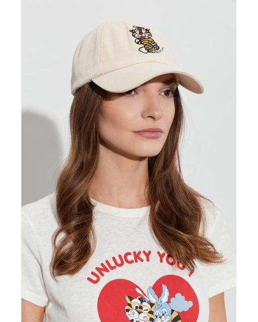 KENZO White Cap With Patch