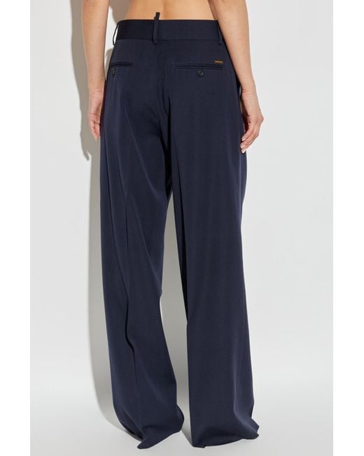 DSquared² Blue Wool Trousers