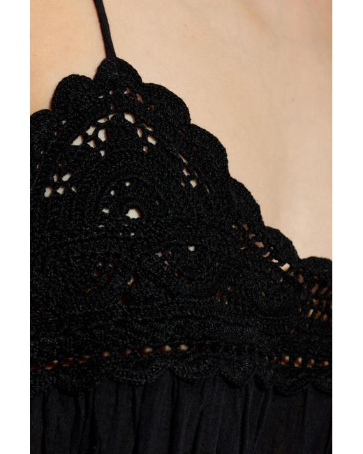 Ulla Johnson Black Bermuda Top