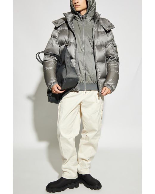 Moncler Gray Down Jacket 'Couyere' for men