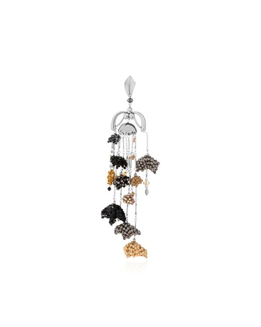 Isabel Marant White Long Single Earring