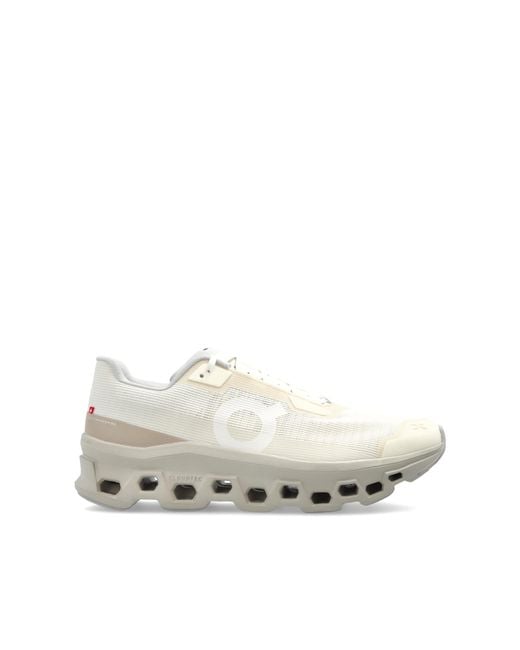 On Shoes White Cloudmster Void Sports Shoes for men