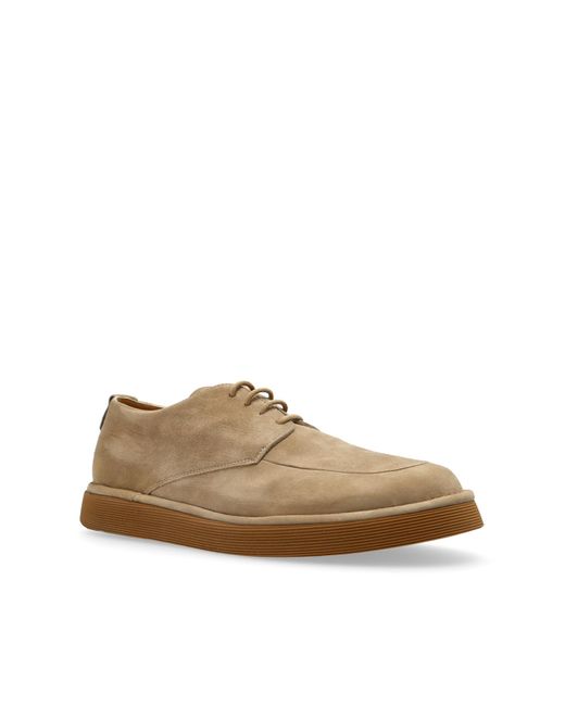 Giorgio Armani Blue Suede Shoes for men