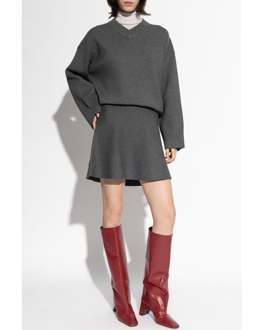 Samsøe & Samsøe Gray "Salula" Skirt