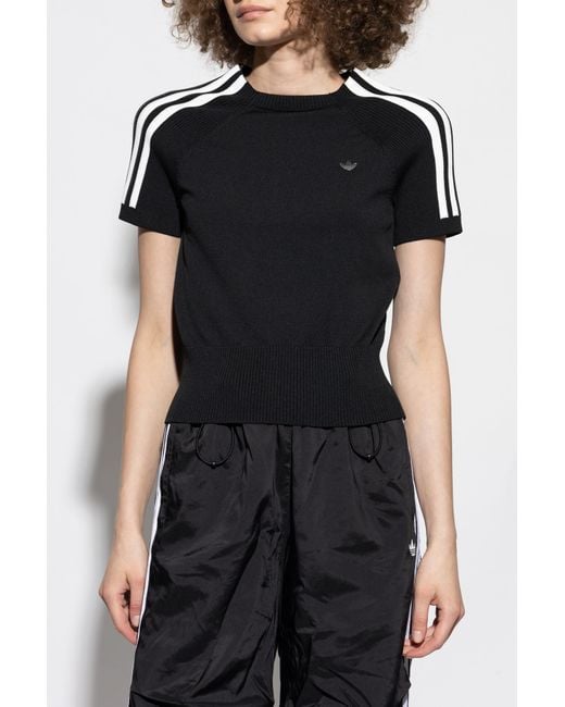 Adidas Black Top With An Application