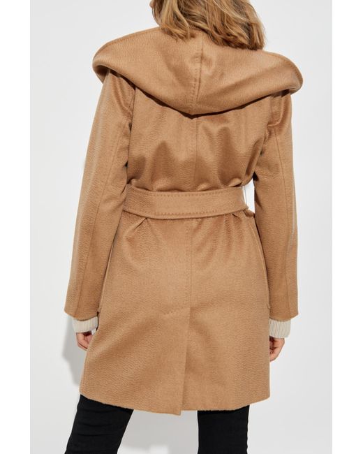 Max Mara Natural Coat Rialto With Hood