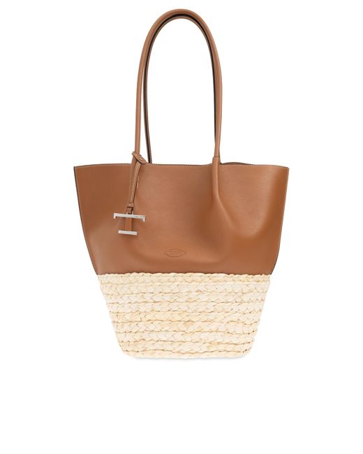 Tod's White Shopper Type Bag