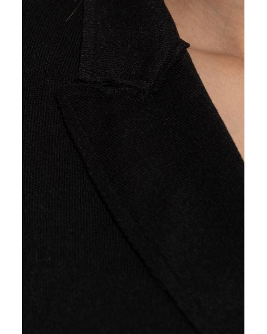 R13 Black Wrap Shirt