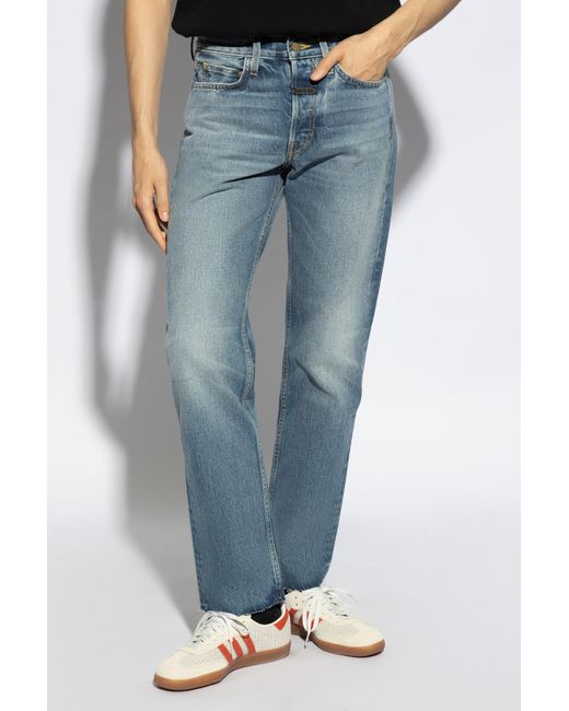 Fear Of God Blue Straight-leg Jeans, for men