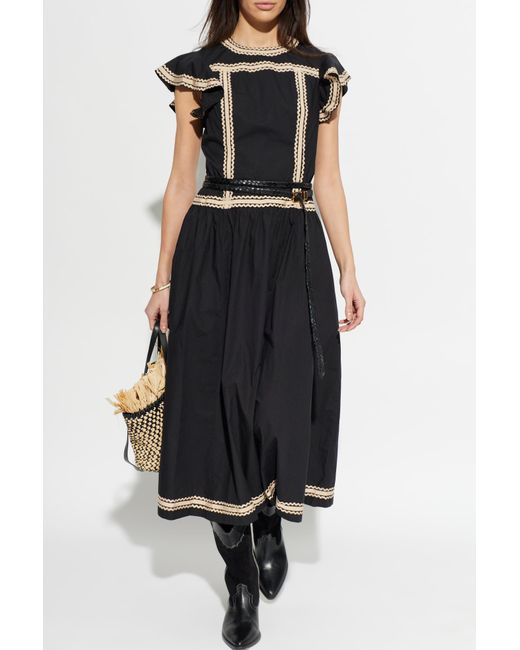 Ulla Johnson Black Dress "Concetta"