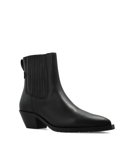 AllSaints Black Heeled Ankle Boots "Marcie"