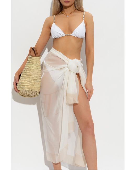 Balmain White Two-Piece Swimsuit