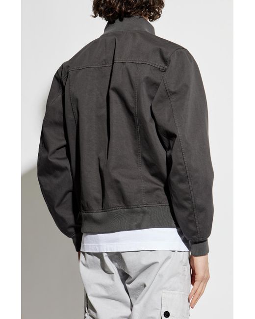 Stone Island Gray Jacket With Detachable Patch for men