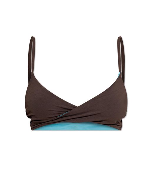 Bondeye Brown Reversible Bikini Top "Amira"