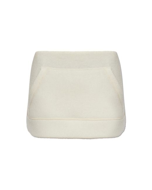 DSquared² Natural Wool Skirt