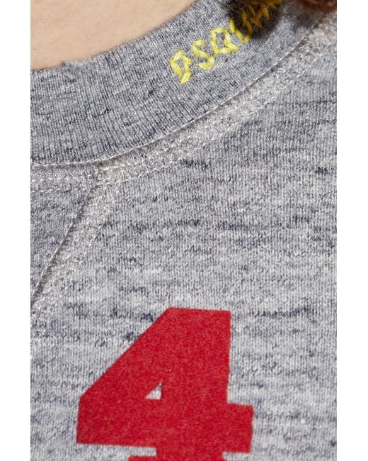 DSquared² Blue Printed Sweatshirt