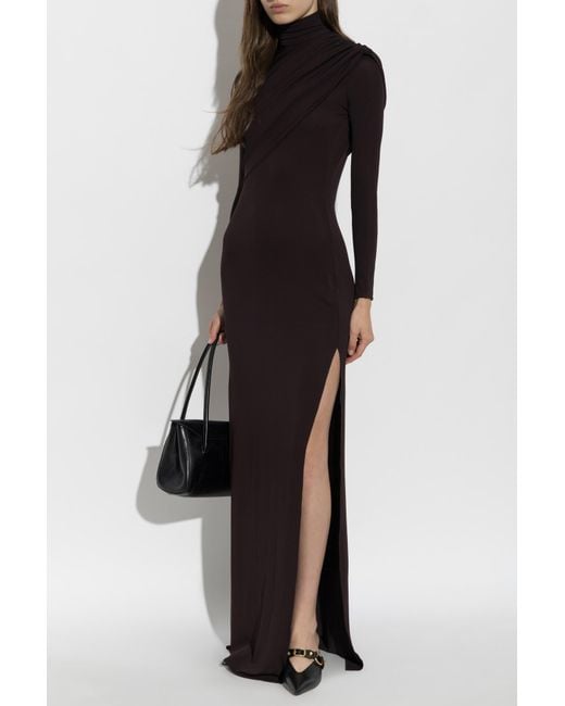 Courreges Black Dress With A Turtleneck