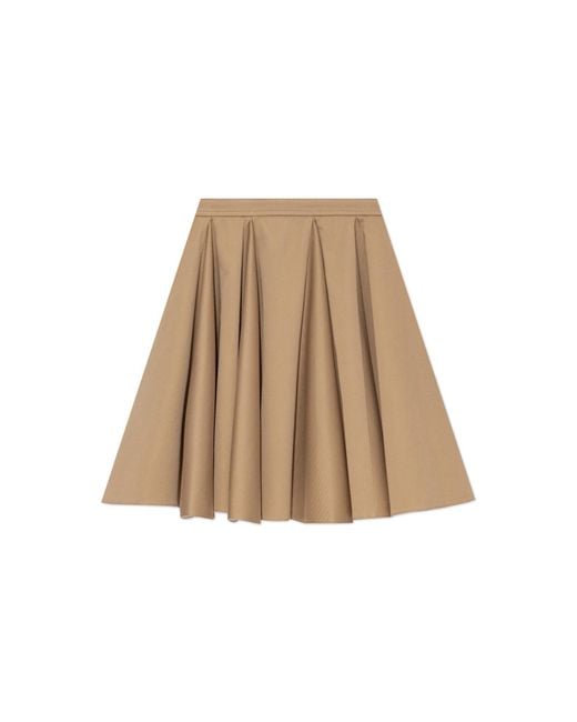 Marni Natural Pleated Skirt