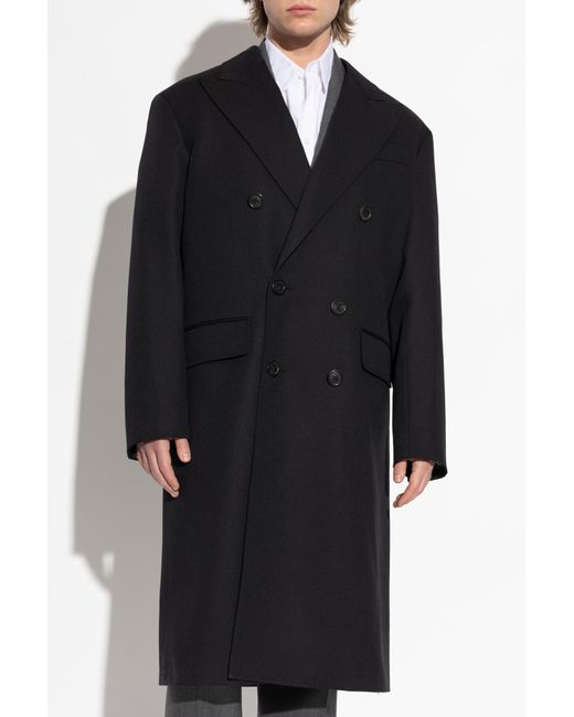 DSquared² Black Wool Coat for men