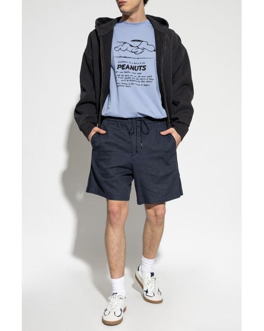 Iceberg Blue T-Shirt With Print for men
