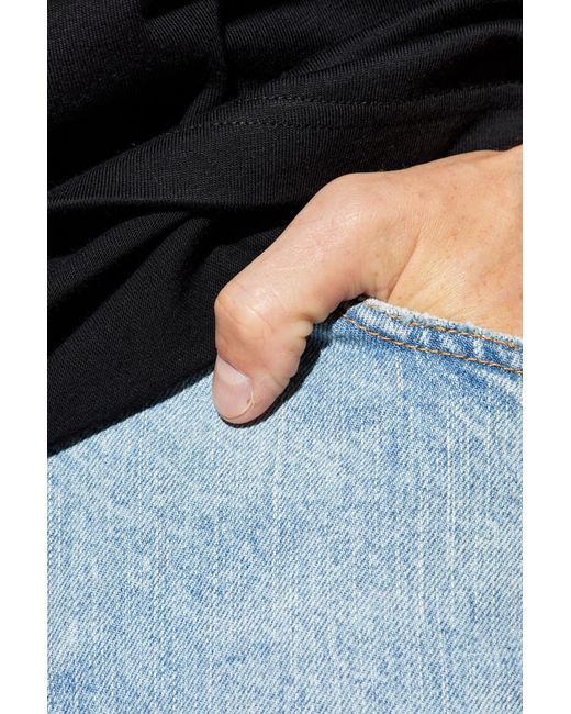 Balenciaga Blue Wide-Leg Jeans