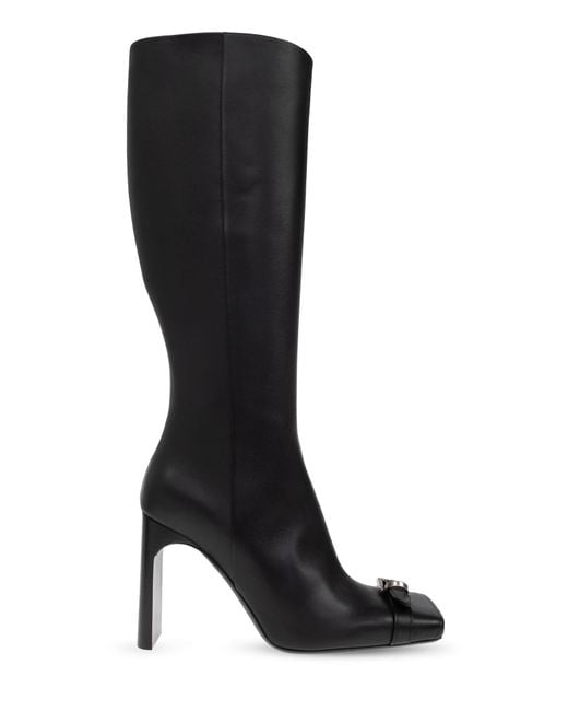 Balenciaga Black Heeled Boots Bel Air