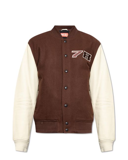 DIESEL Brown Jacket 'L-Kopf' for men