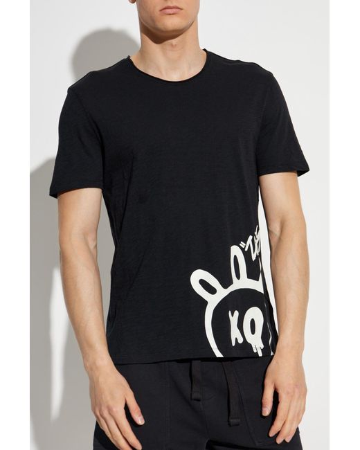 Zadig & Voltaire Black T-Shirt 'Stockly' for men