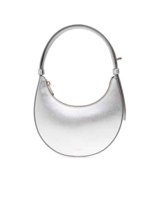 Furla White Shoulder Bag ‘Delizia Mini’