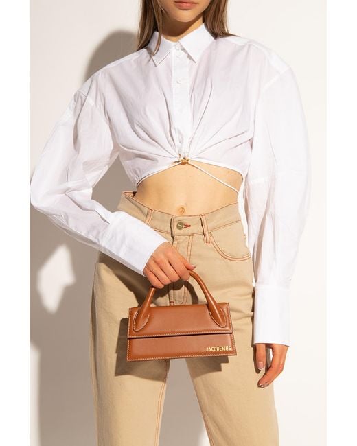Jacquemus Brown Chic Long Mini Handbag