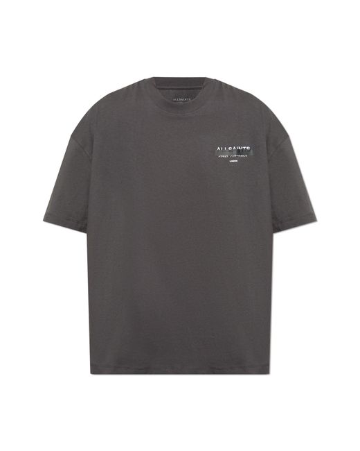 AllSaints Gray T-Shirt Redact for men