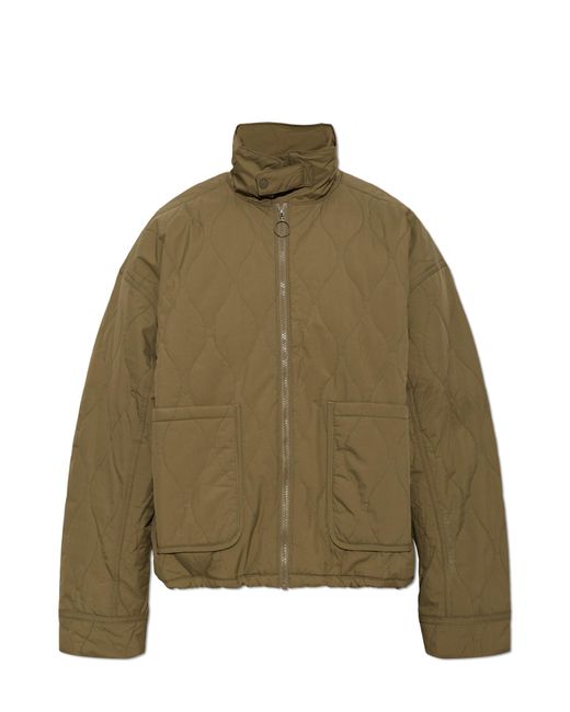 Rethinkit Studios Green Jacket With A Stand-Up Collar
