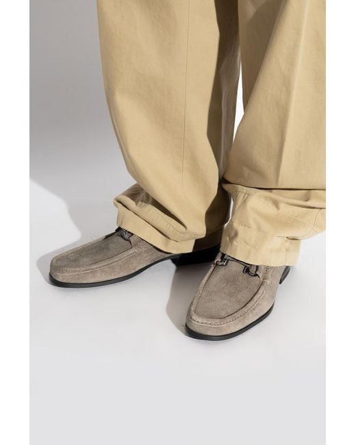 Ferragamo Brown "Grandioso2" Loafers for men