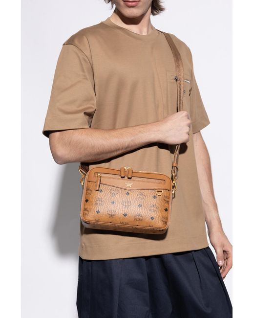 MCM Brown Shoulder Bag With Monogram for men