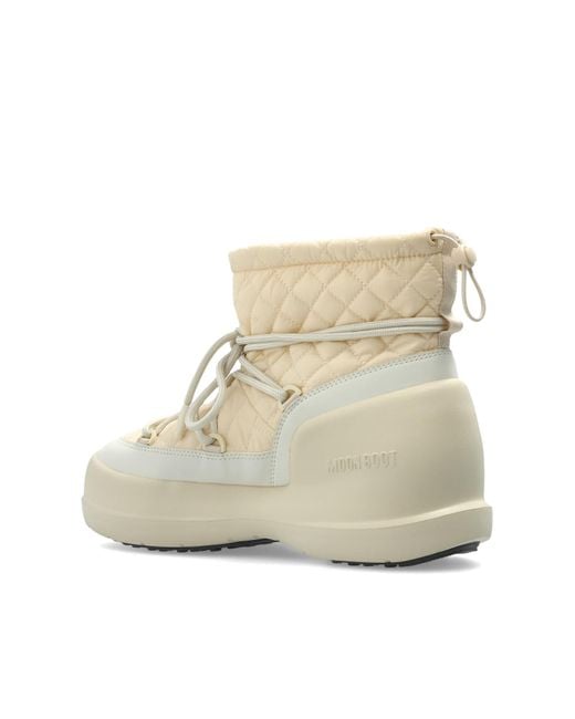 Moon Boot Natural 'Mezzaluna Quilted Mid' Snow Boots