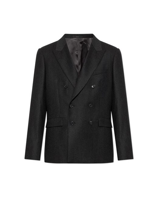 Paul Smith Black Wool Blazer With Double Vent for men