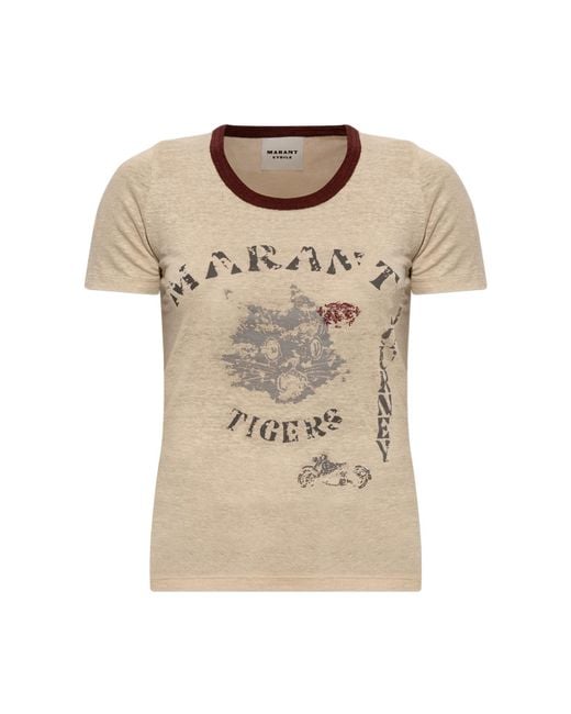 Isabel Marant Natural T-Shirt "Kiliann"