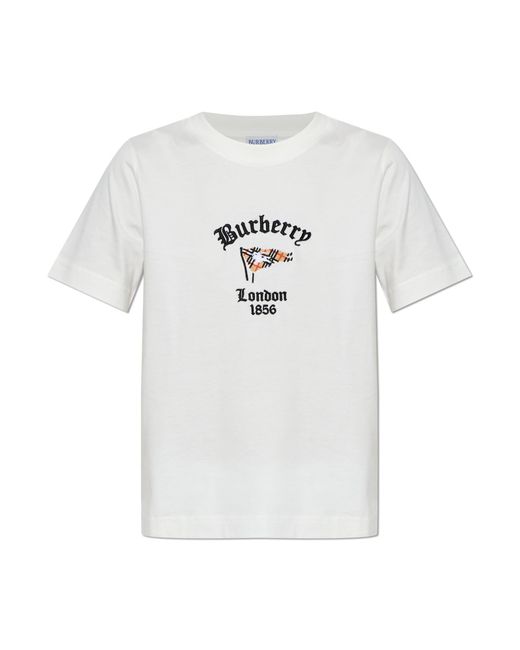 Burberry White Frankie' T-Shirt