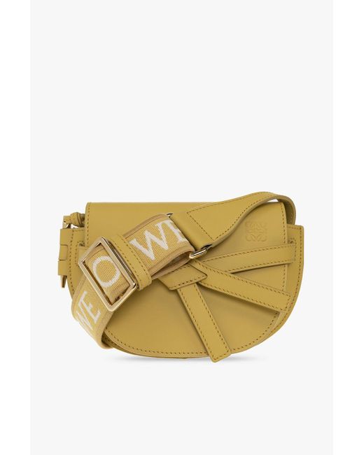 Loewe Yellow 'gate Dual Mini' Shoulder Bag