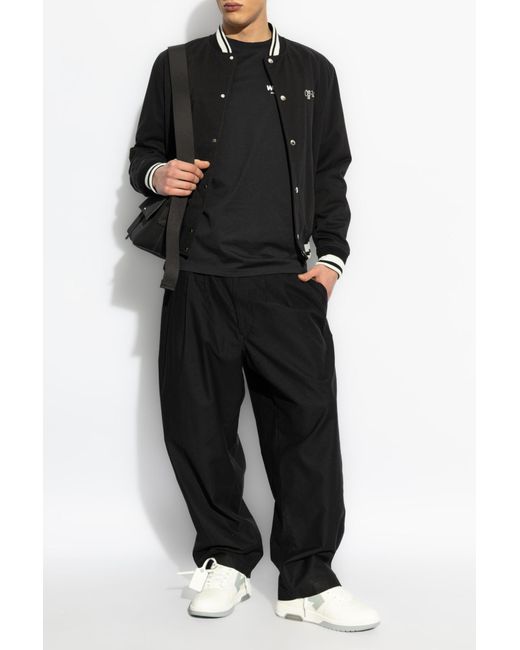Off-White c/o Virgil Abloh Black Bomber Jackets for men