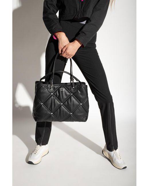 Emporio Armani Shopper Bag in Black | Lyst