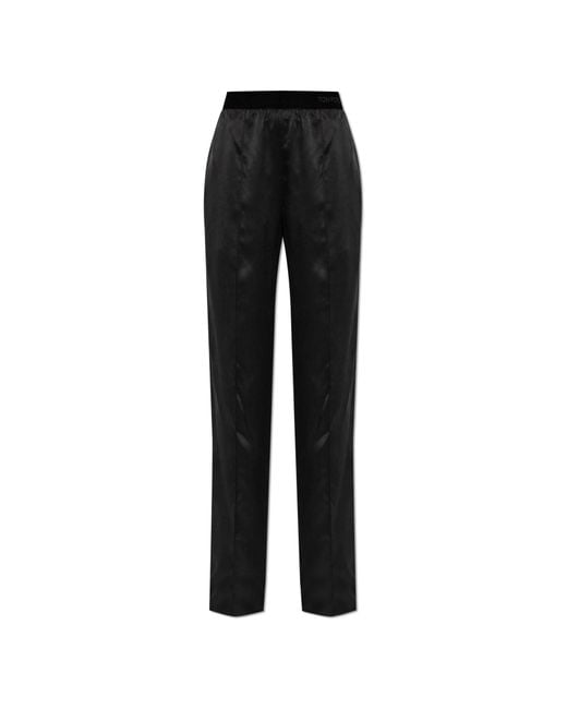 Tom Ford Black Silk Trousers