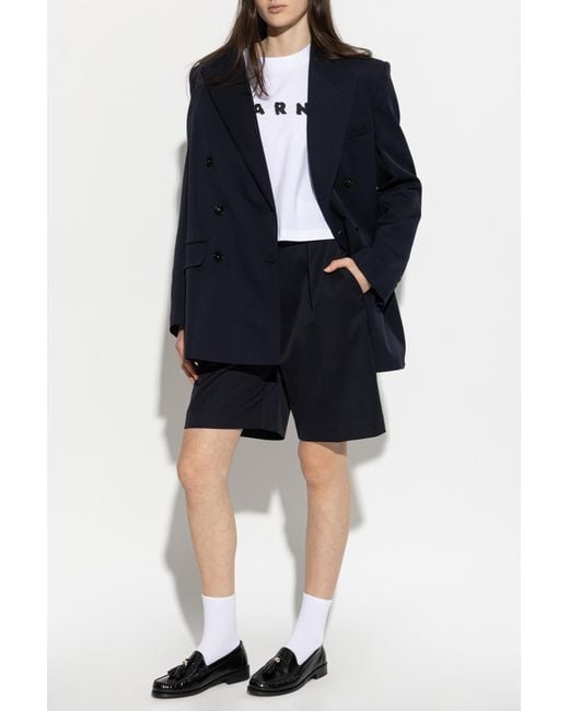 Marni White T-Shirt With Logo