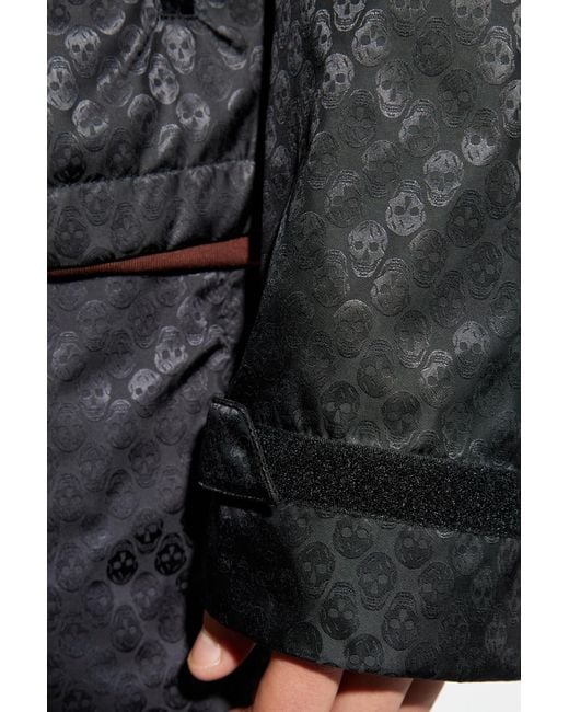 Alexander McQueen Black Jacket With A Distinctive Skull Motif for men