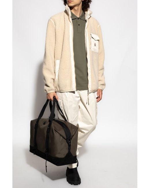 Moncler White Cargo Trousers for men